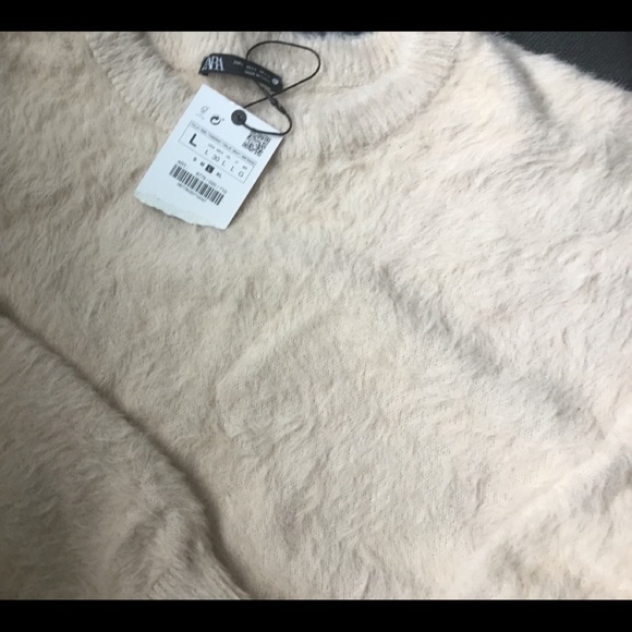 NWT Zara Teddy Bear Sweater SZ L - Picture 3 of 8